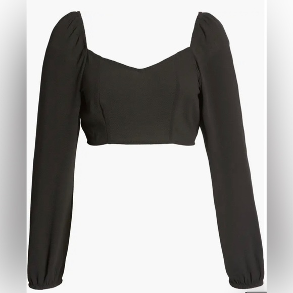NWT VERO MODA Saga Sweetheart Neck Crop Top - Picture 5 of 6
